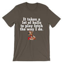 It Takes a Lot of Balls to Play Fetch t-shirt