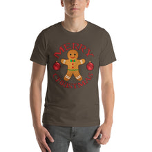 Merry Christmas Gingerbread Man Short-Sleeve Unisex T-Shirt