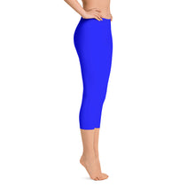 Blue Capri Leggings