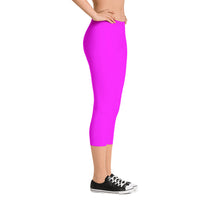 Magenta Capri Leggings