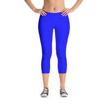 Blue Capri Leggings