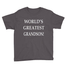 World's Greatest Grandson Youth Short Sleeve T-Shirt