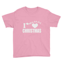 I Love Christmas Youth Short Sleeve T-Shirt
