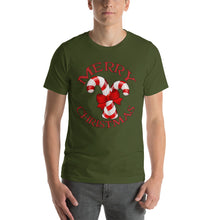 Merry Christmas Candy Cane Short-Sleeve Unisex T-Shirt