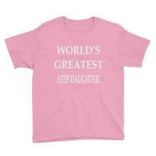 World's Greatest Step-Daughter Youth Short Sleeve T-Shirt