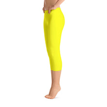 Yellow Capri Leggings