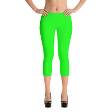 Green Capri Leggings