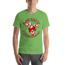 Merry Christmas Candy Cane Short-Sleeve Unisex T-Shirt