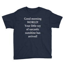 Your Little Ray of Sarcastic Sunshine Youth Short Sleeve T-Shirt