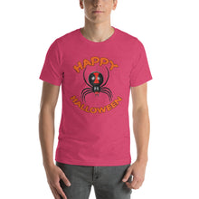 Happy Halloween Spider Short-Sleeve Unisex T-Shirt