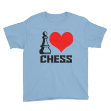 I Love Chess Youth Short Sleeve T-Shirt