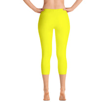 Yellow Capri Leggings