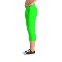 Green Capri Leggings