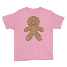 Gingerbread Man Youth Short Sleeve T-Shirt