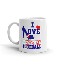 I Love New York Football Mug