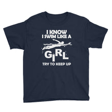 Swim Like a Girl Youth Short Sleeve T-Shirt
