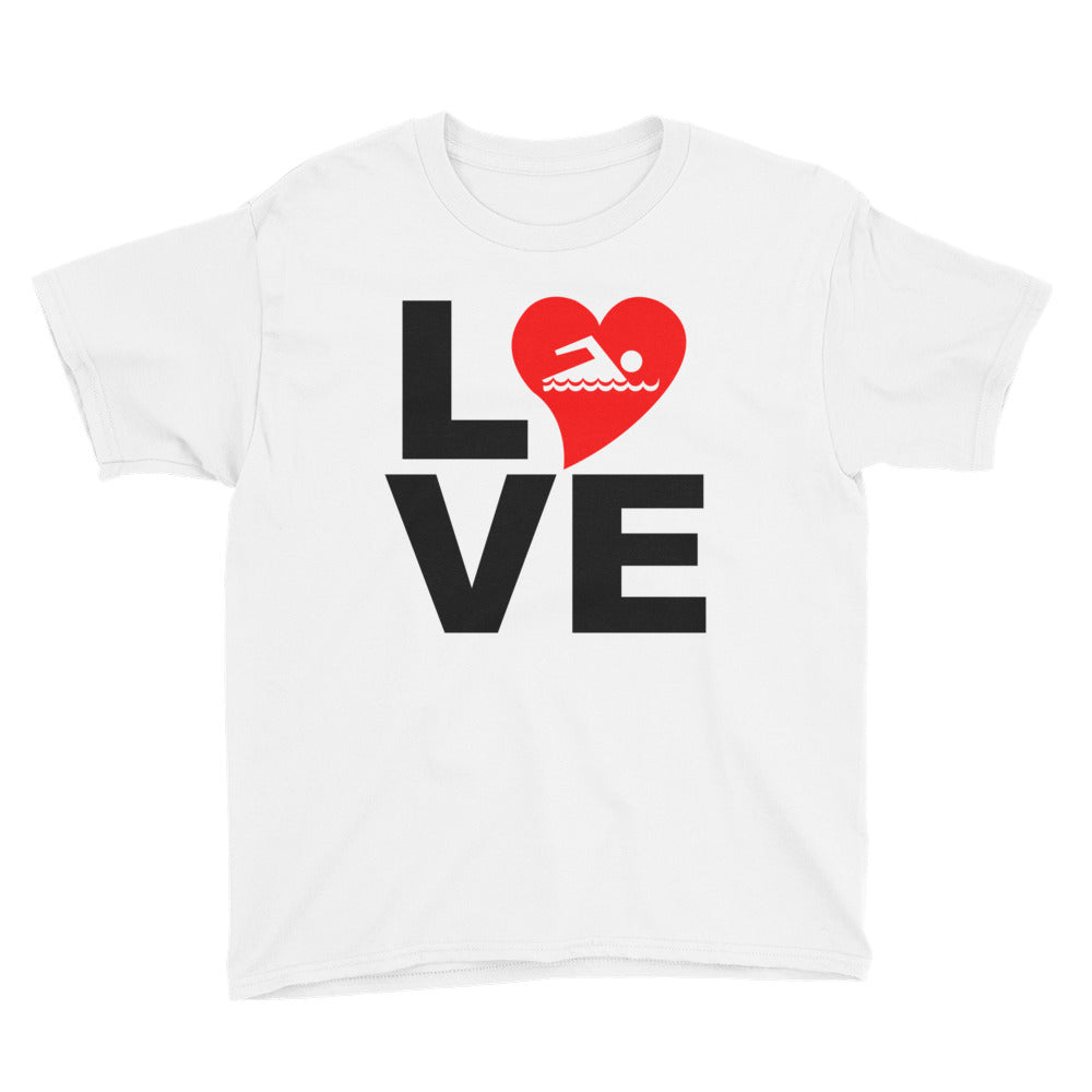 Love Swimming Youth Short Sleeve T-Shirt