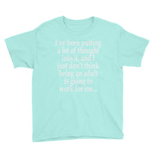Not Going to Work For Me Youth Short Sleeve T-Shirt