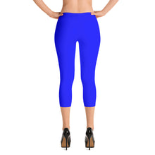 Blue Capri Leggings
