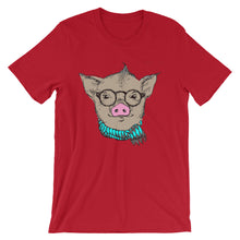 Hipster Pig Short-Sleeve Unisex T-Shirt