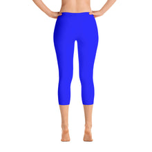 Blue Capri Leggings