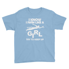 Swim Like a Girl Youth Short Sleeve T-Shirt