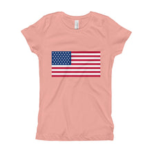 Girl's T-Shirt - American Flag