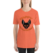 Happy Halloween Black Cat Short-Sleeve Unisex T-Shirt