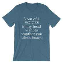 3 out of 4 voices t-shirt