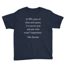 I've Never Met Anyone Who Wasn't Important Youth Short Sleeve T-Shirt