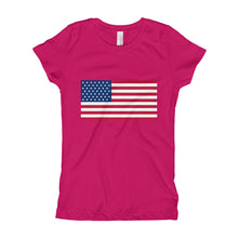 Girl's T-Shirt - American Flag