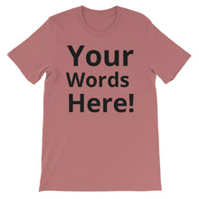 Fully Customizable Short-Sleeve Unisex T-Shirt