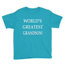 World's Greatest Grandson Youth Short Sleeve T-Shirt