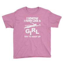 Swim Like a Girl Youth Short Sleeve T-Shirt