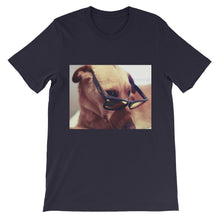 Dog with glasses t-shirt