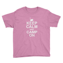 Keep Calm and Camp On Youth Short Sleeve T-Shirt