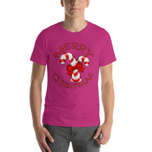 Merry Christmas Candy Cane Short-Sleeve Unisex T-Shirt