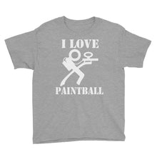 I Love Paintball Youth Short Sleeve T-Shirt