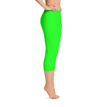Green Capri Leggings