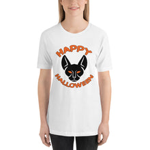 Happy Halloween Black Cat Short-Sleeve Unisex T-Shirt