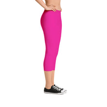 Magenta Capri Leggings