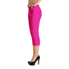 Magenta Capri Leggings