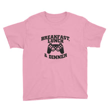 Breakfast, Lunch, and Dinner Youth Short Sleeve T-Shirt