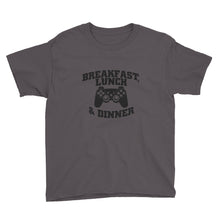 Breakfast, Lunch, and Dinner Youth Short Sleeve T-Shirt