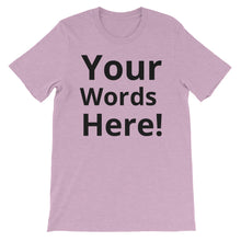 Fully Customizable Short-Sleeve Unisex T-Shirt
