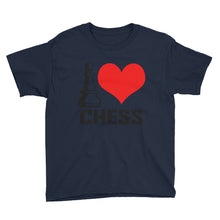 I Love Chess Youth Short Sleeve T-Shirt