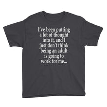 Not Going to Work For Me Youth Short Sleeve T-Shirt