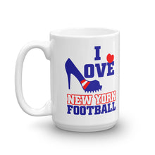 I Love New York Football Mug