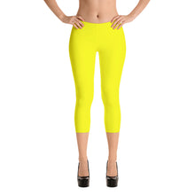 Yellow Capri Leggings