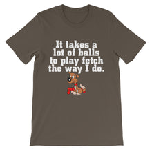 It Takes a Lot of Balls to Play Fetch t-shirt